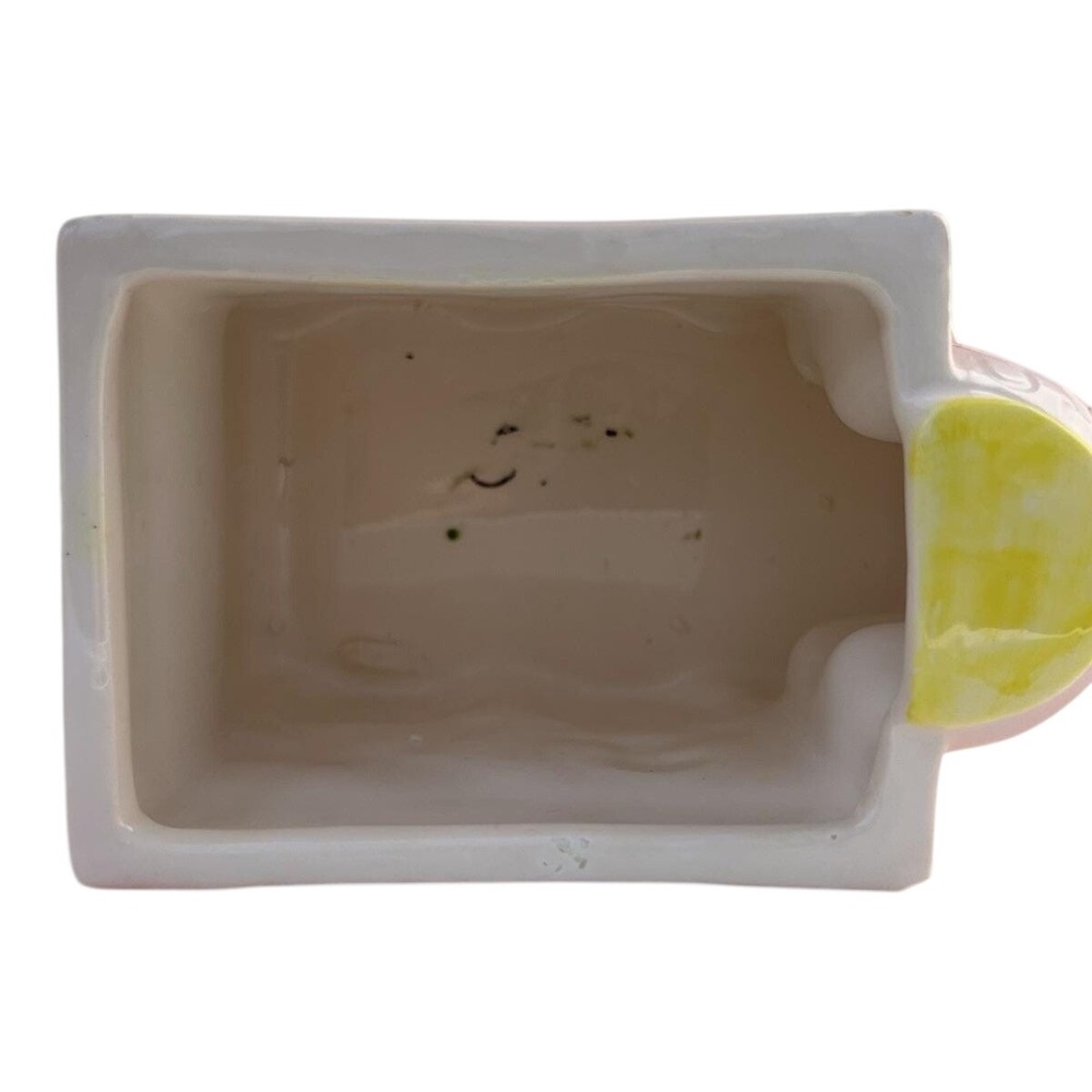 Planter Baby Buggy‎ Pink Blue Nursery Vase Mid Century Style Ceramic Vintage - Picture 6 of 8